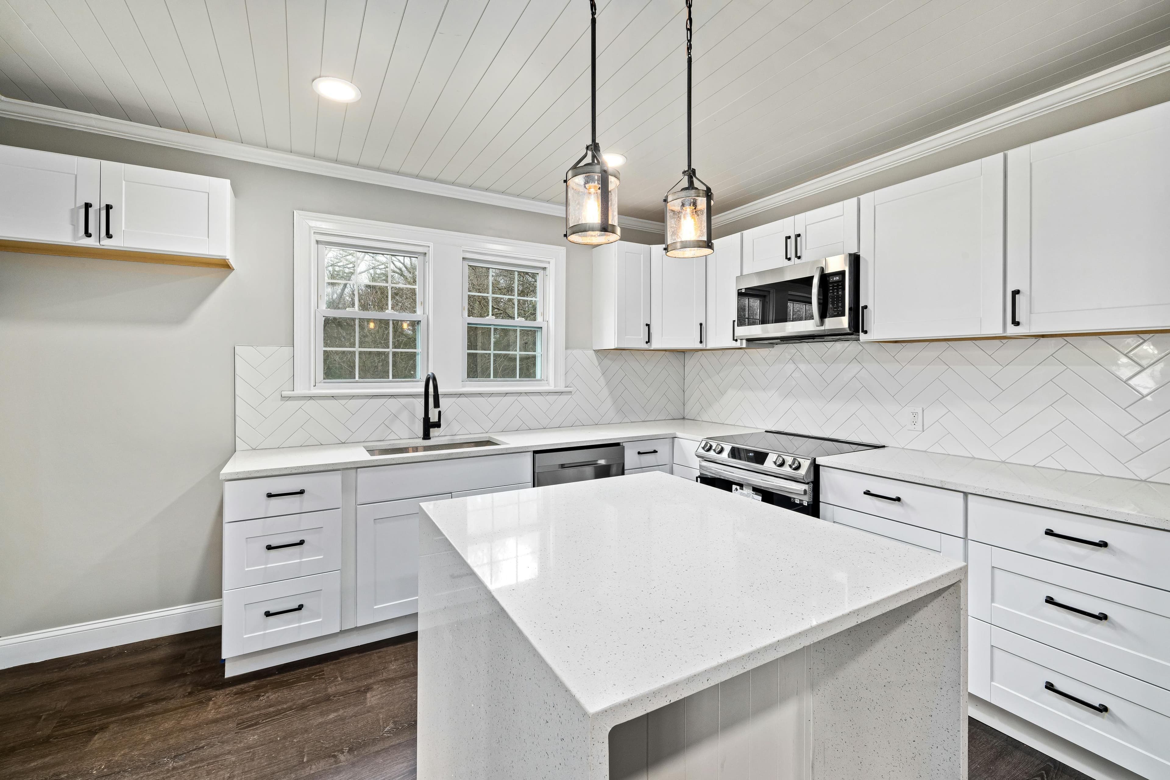 Before and after kitchen remodel