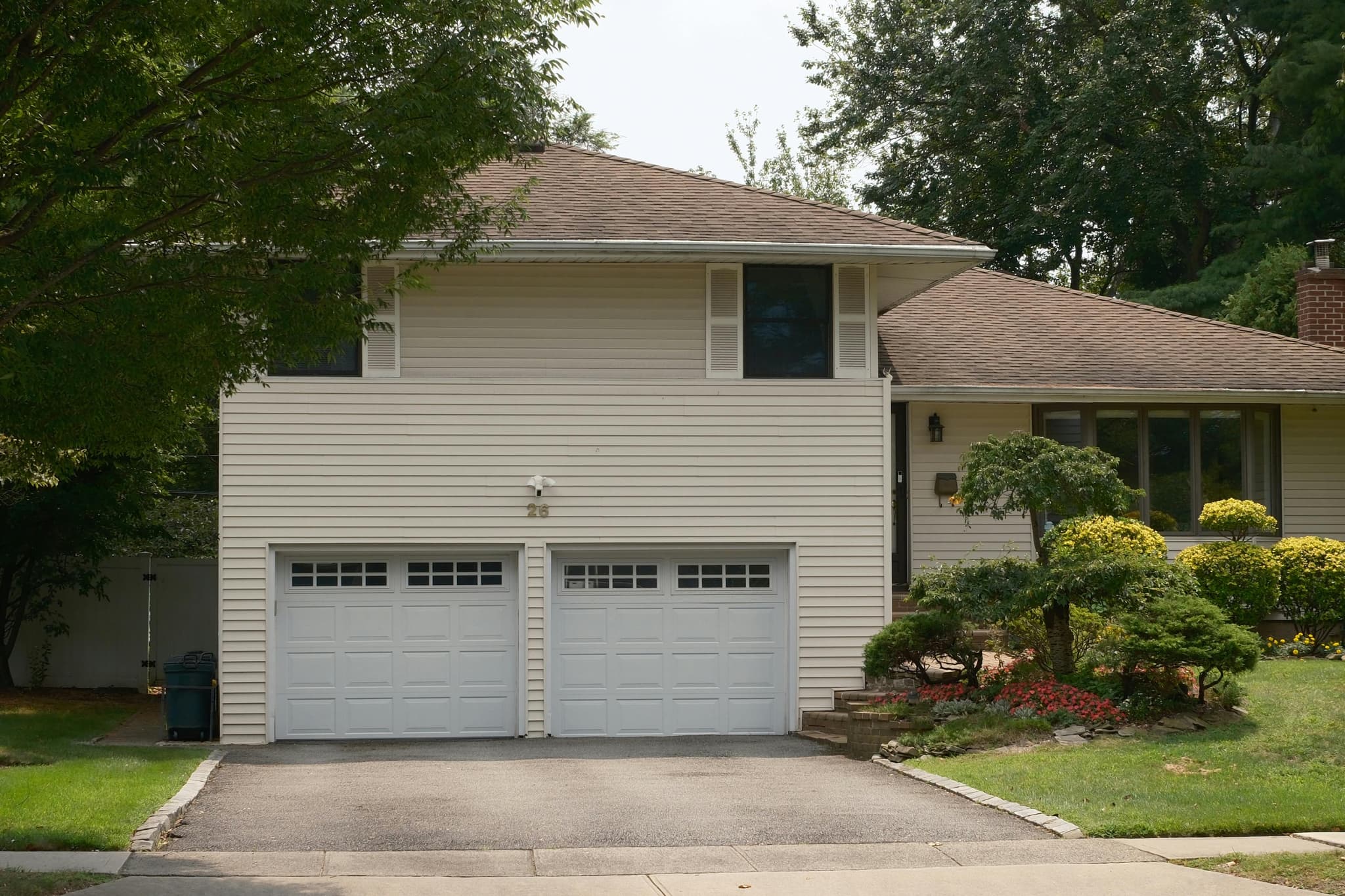 Completed driveway extension in Florida home